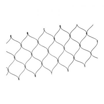 Easy Q-web Kabelnetz, Maschenweite 60 mm, Höhe 600 mm, Länge 5 m, Modell 7910, Edelstahl