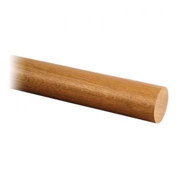 Holzhandlauf 42 mm, Länge 2500 mm, Modell 8925, Eiche (lackiert)