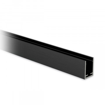 U-Profil 40 x 30 x 40 mm aluminium Schwarz Design