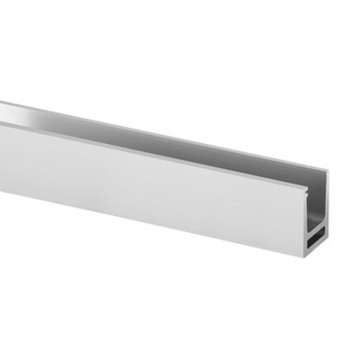 Easy Glass Hybrid Bodenprofil 43,5 x 32 mm Modell 6910, Aluminium