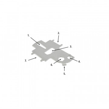 Universal Decksschlüssel 98 x 70 mm Edelstahl-304 (A2)